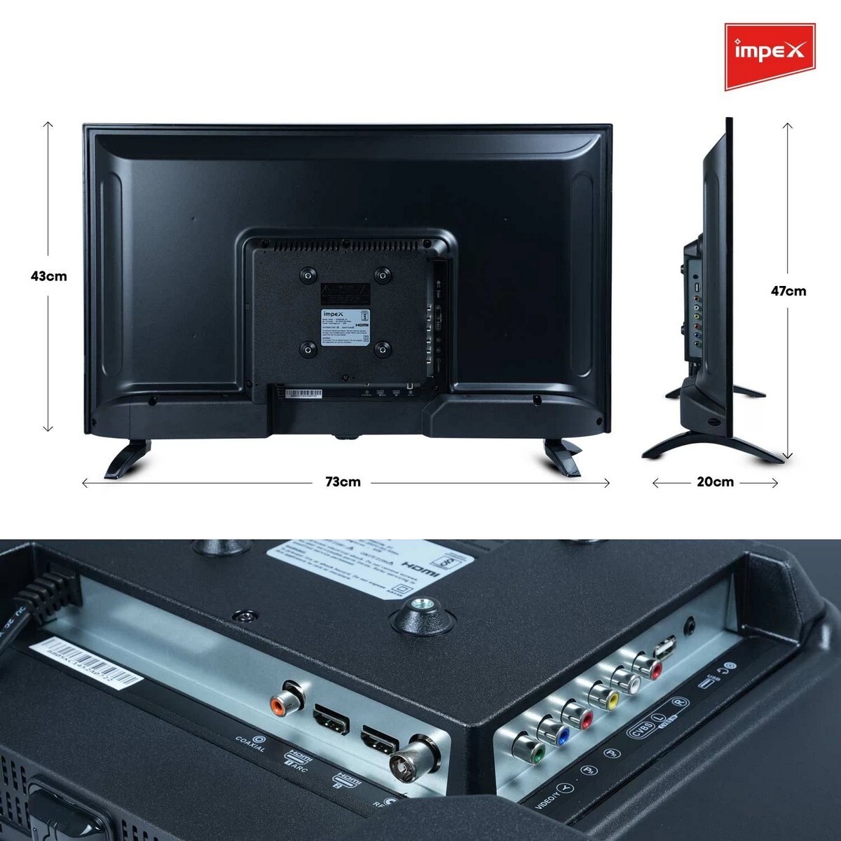 Impex HD LED TV Titanium 32"