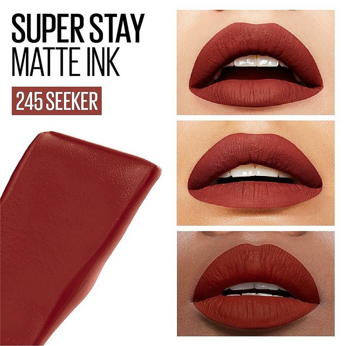 Maybelline New York Super Stay Matte Ink Liquid Lipstick, 245 Seeker, 5g