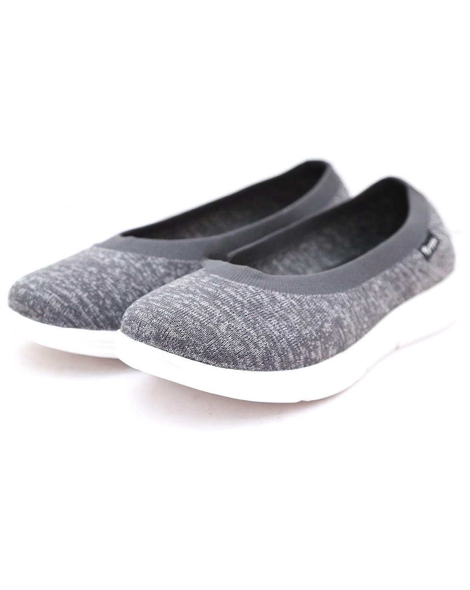 Eten Ladies Knit Grey Slip on Casual Shoe