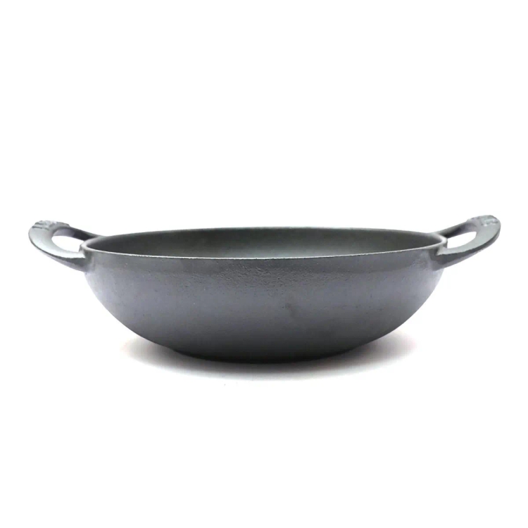 Petals Cast Iron Kadai 18cm