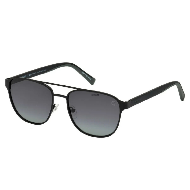 Timberland Sunglass 914602D56 Square Metal Black