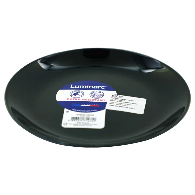 Luminarc Dessert Plate Diwali Black 19cm