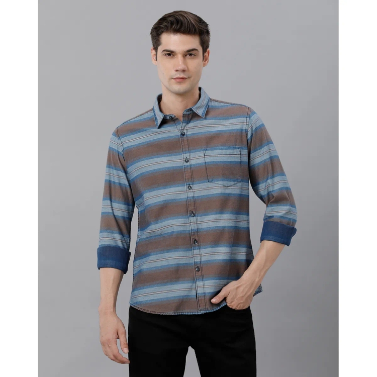 Marco Donateli Mens Multicolour Weave Casual Shirt