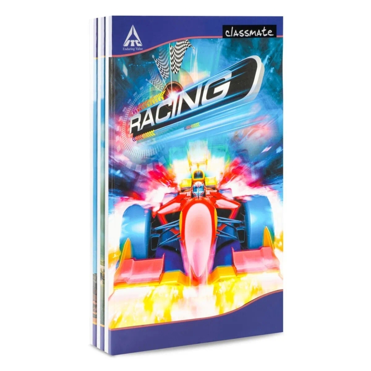 Classmate Long HB Notebook Unruled 3840p-2001091 Assorted Colour & Design
