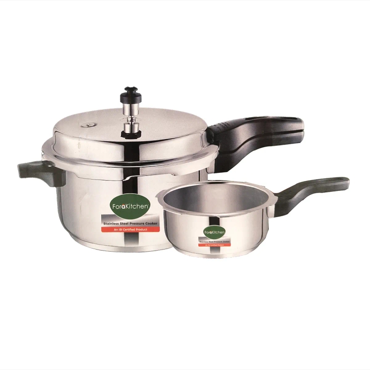 Fora kitchen StainlessSteel Preassure Cooker Combo InductionBased 5+3.5L