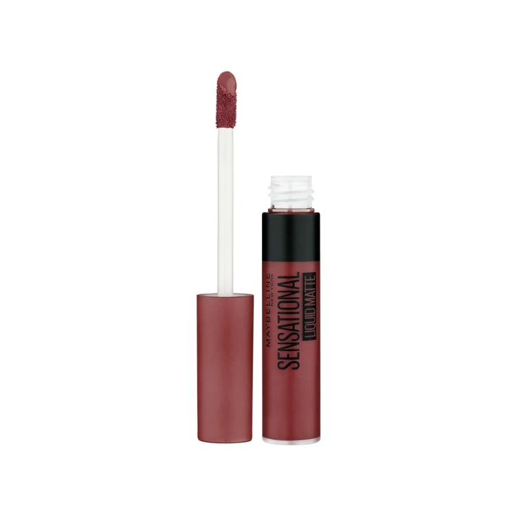 Maybelline New York Lipstick, Matte Finish, Non-Sticky And Non-Drying, Sensational Liquid Matte, 21 Nude Nuance, 7Ml
