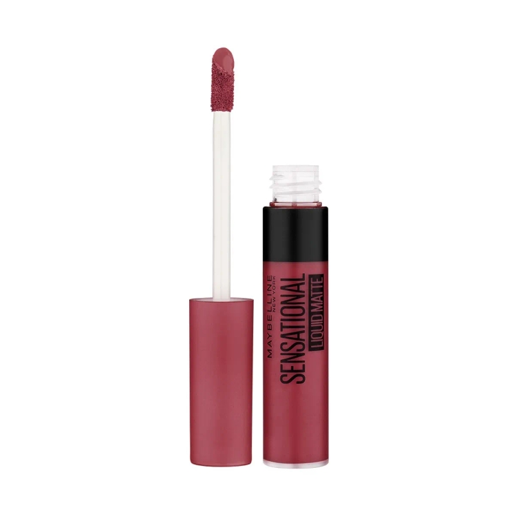 Maybelline New York Lipstick, Matte Finish, Non-Sticky And Non-Drying, Sensational Liquid Matte, 24 Touch Of Spice, 7Ml