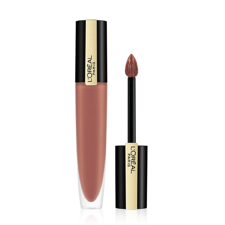 Loreal-Paris Lipstick, Liquid Format With Matte Finish, Oil-In-Water Formula, Breathable And Lightweight Feel, Non-Flaking, Colour: 150 I Dominate, 7Ml