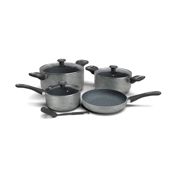 Impex Royal Non Stick Granite Cookware Set 8pc RHUK8