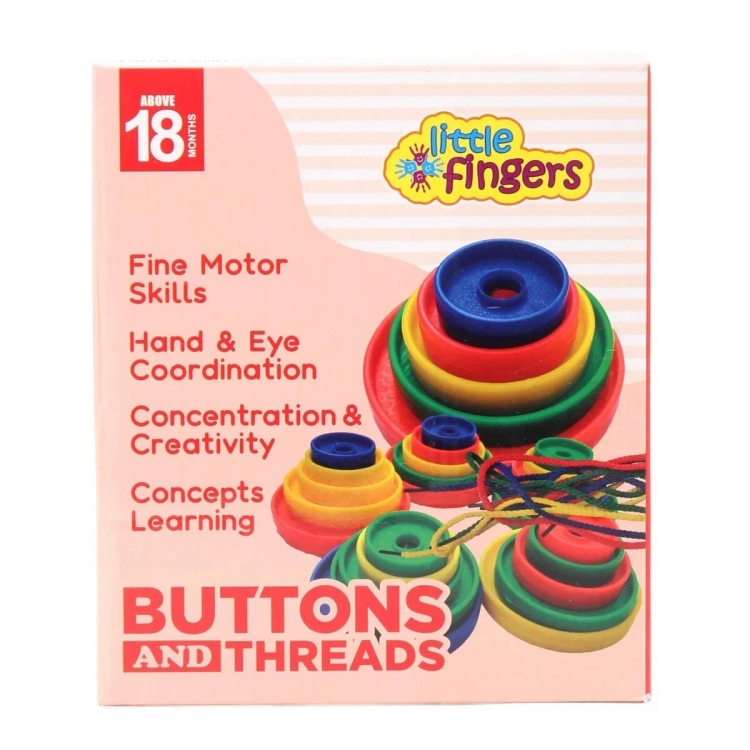 Little Fingers Button Threads Blocks LFT024