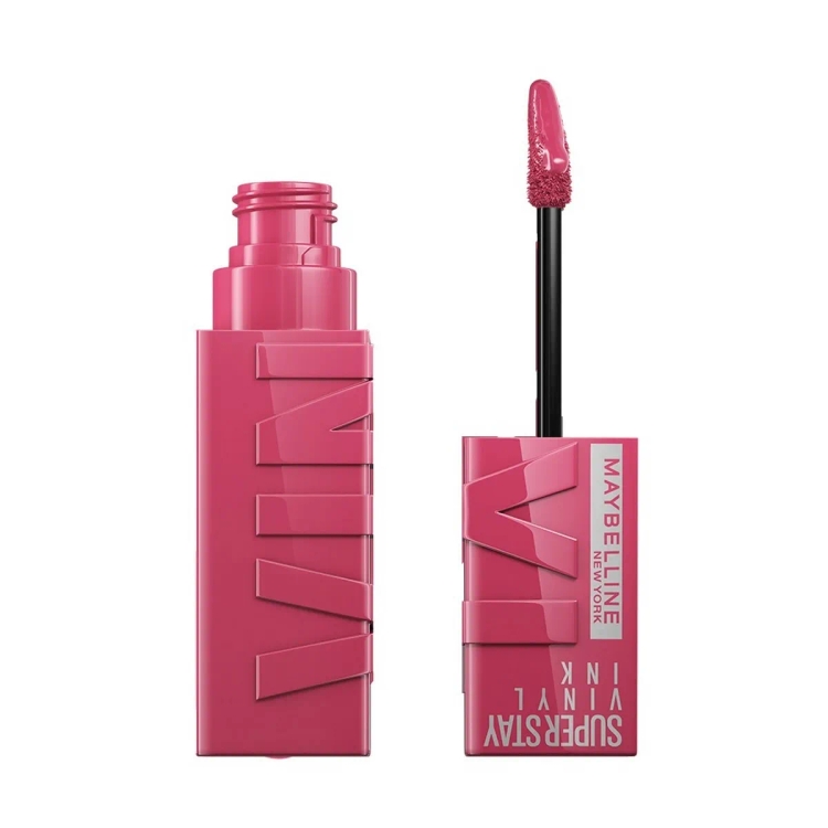 Maybelline Liquid Lipstick, High Glossy Finish, Lasts For 16Hrs, Enriched With Vitamin E & Aloe, Super-Stay Vinyl Ink, Coy