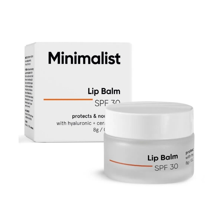 Minimalist Spf 30 Lip Balm With Ceramides & Hyaluronic Acid | Lip Protection & Nourishment | For Women & Men | 8 g, Off White
