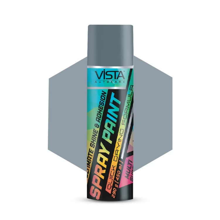Vista Auto Care Spray Paint Silver 400Ml