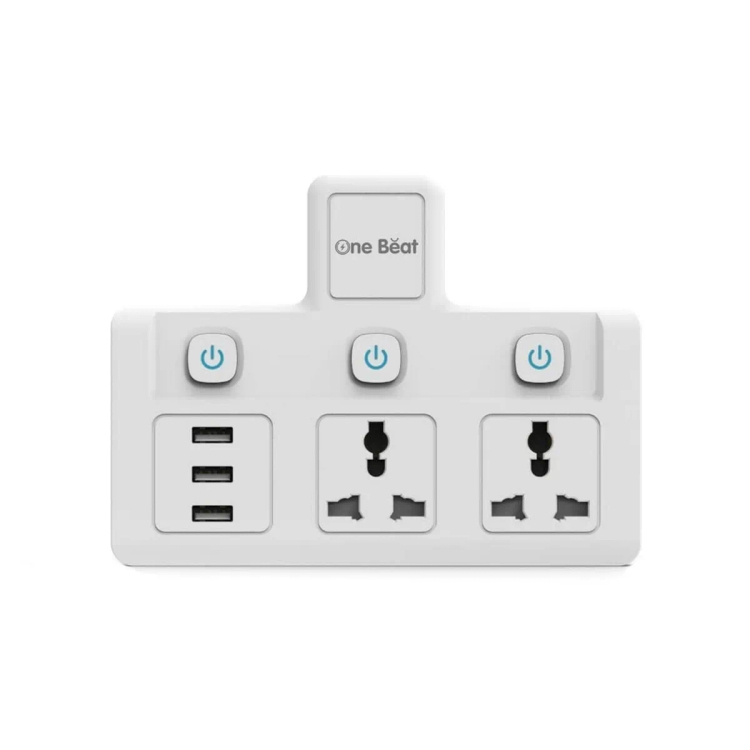 One Beat Plug Wall 2Pin+3USB OB-2023-U