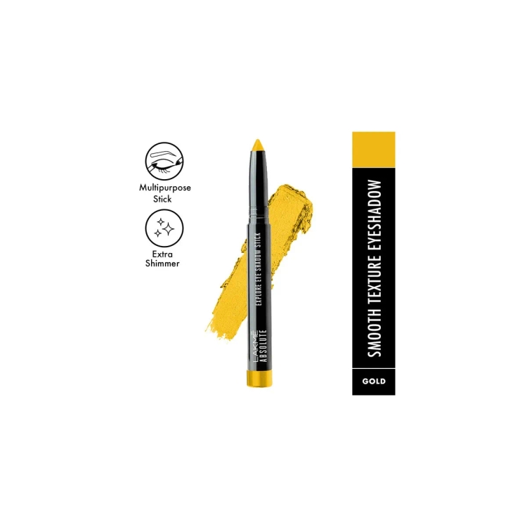 Lakme Absolute Explore Eyeshadow Stick Shimmering Gold 1.4G