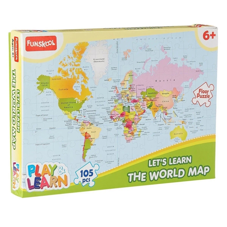 Funskool World Map Puzzle 9421000