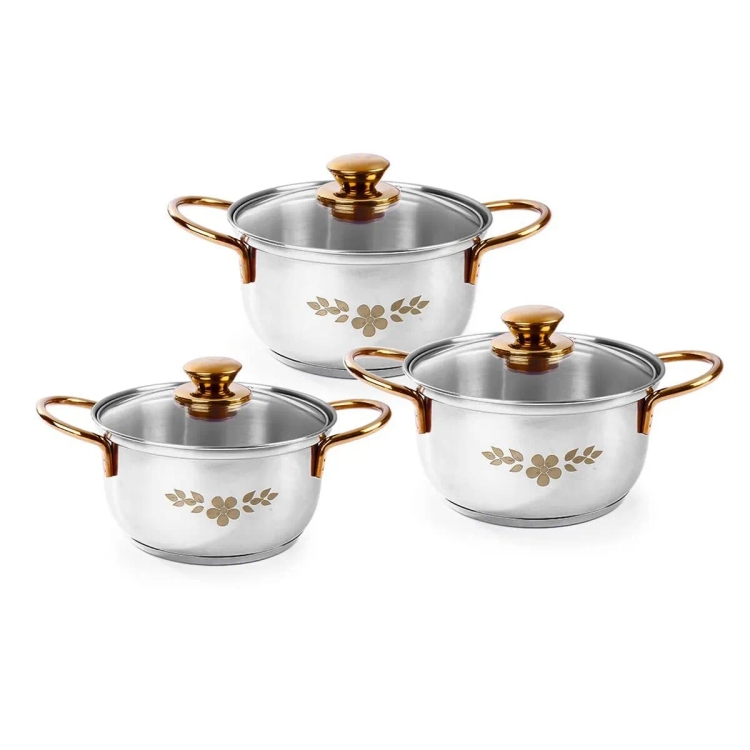 Wonderchef Gold Stanton Casserole 3Pc