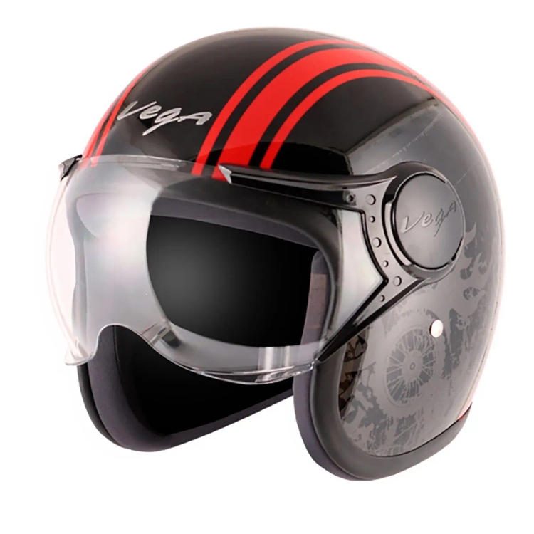 Vega Jet GR With Visor Riders Helmet