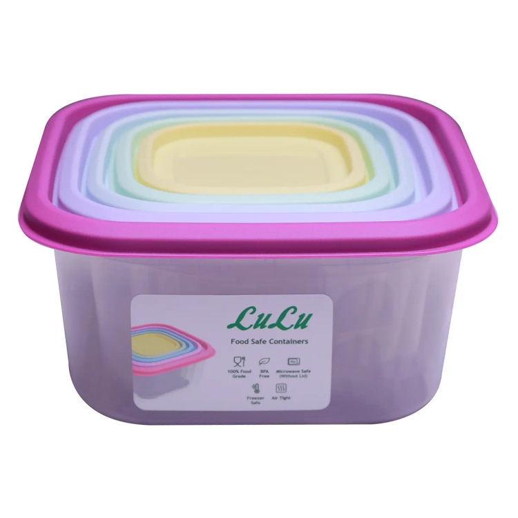 Lulu Iris Square Container 5pc Set