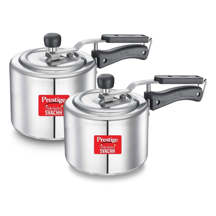 Prestige Nakshatra Plus Svachh AIuminium 5+3 Cooker 2L
