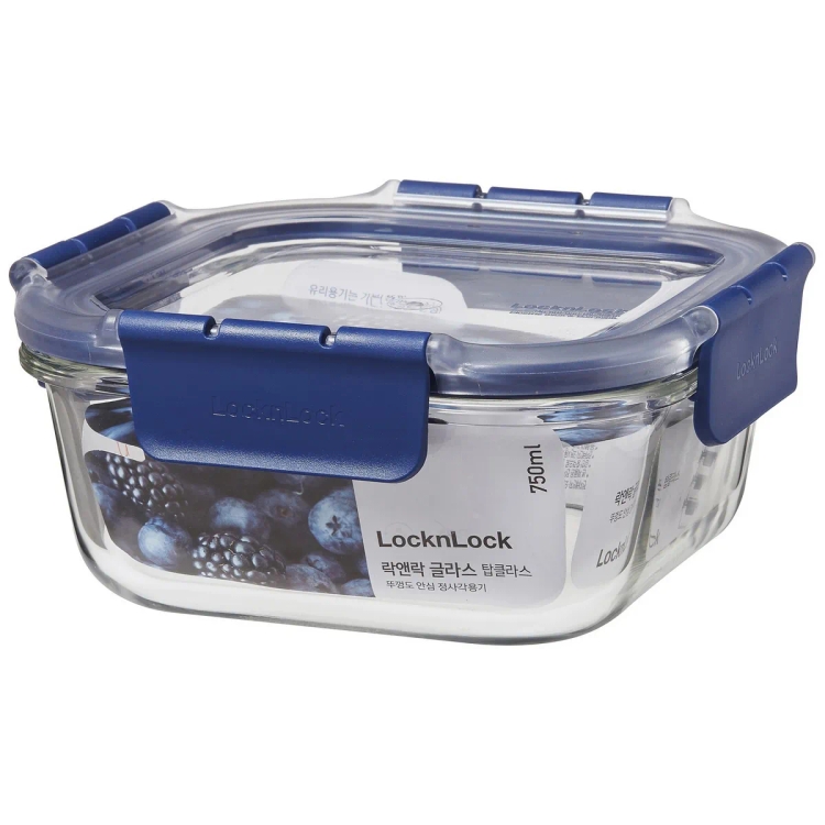 Lock&Lock Glass Food Container Square 750ml LBG224