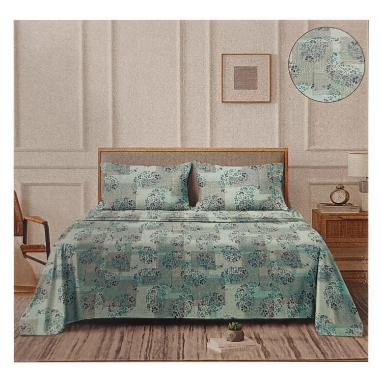 Maple Leaf Bed Sheet Queen Rich Cotton Marina