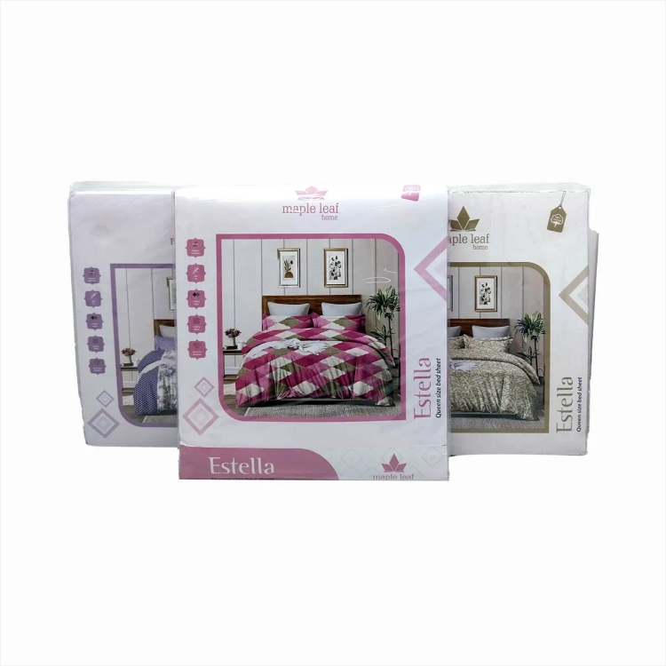 Maple Leaf Bed Sheet Queen104 TC Estella