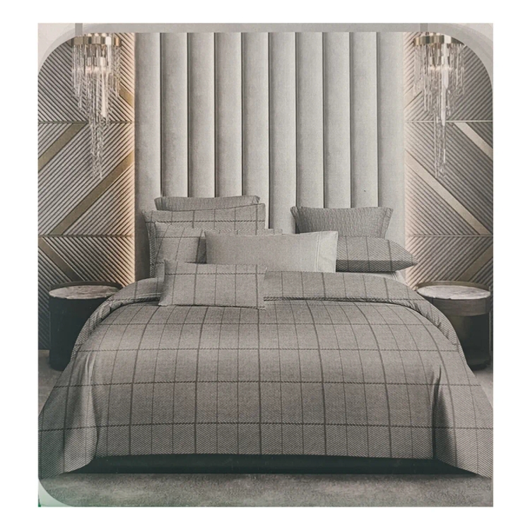 Maple Leaf Bed Sheet King 144TC Indigo Assorted Colour