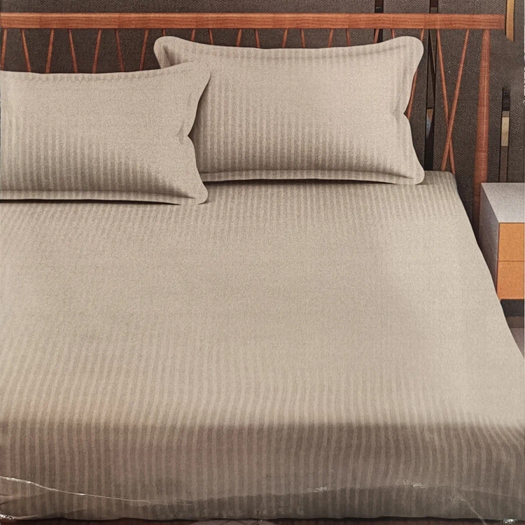 Maple Leaf Bed Sheet King S/Stripe 210 TC