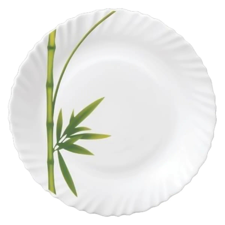 La Opala Classique Fluted Green Full Plate