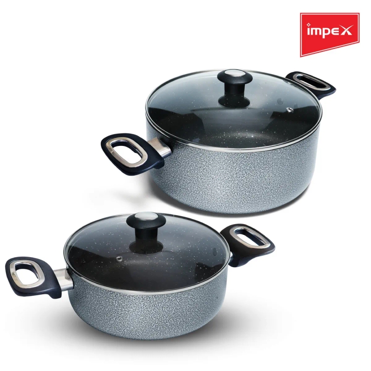 Impex Royal Granite Casserole 4pc RCS4