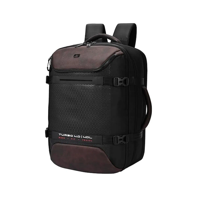 Gear Leather LapTop Back Pack Turbo 4-Black Brown
