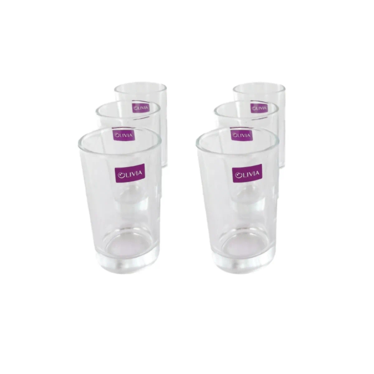Olivia Glass Tumbler H2O 285ml 6pcs