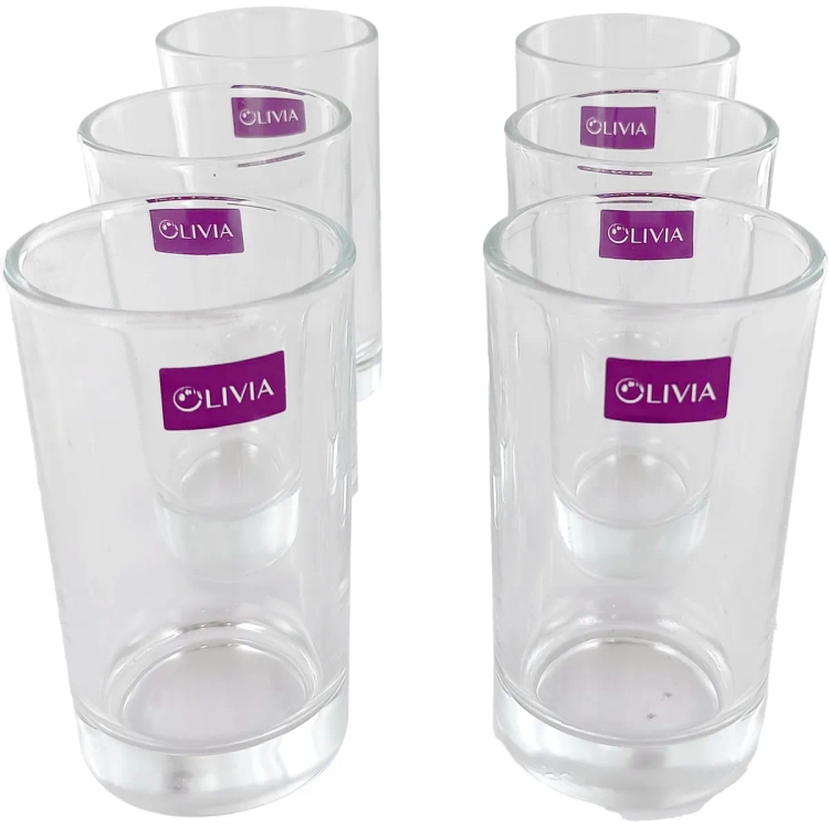 Olivia glass tumbler crysta 160ml 6pcs
