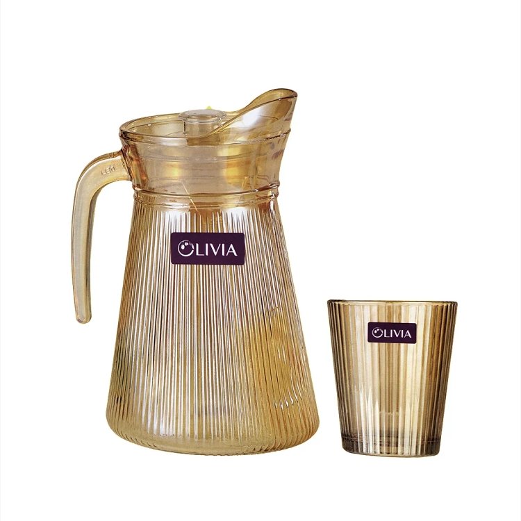 Olivia Water Set Gold 7Pc
