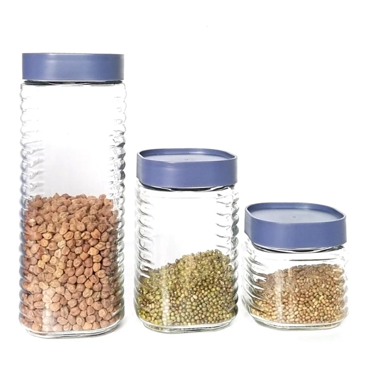 Olivia Chile Glass Jar 3pcs Set