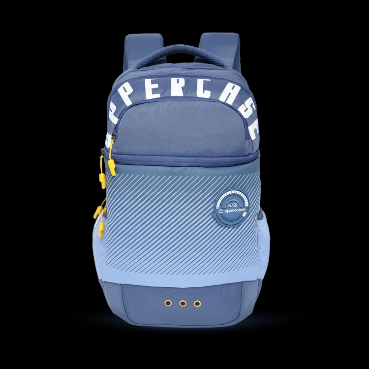 Upper Case LapTop Backpacks Pixel 05-Blue
