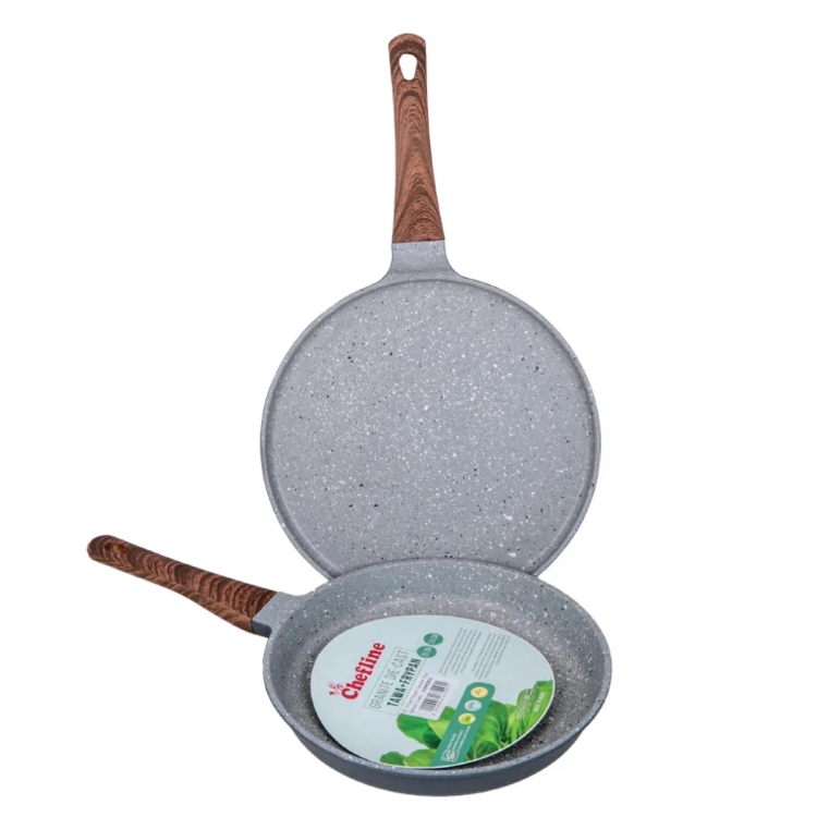 Chefline Diecast Frypan 24+Tawa-26cm