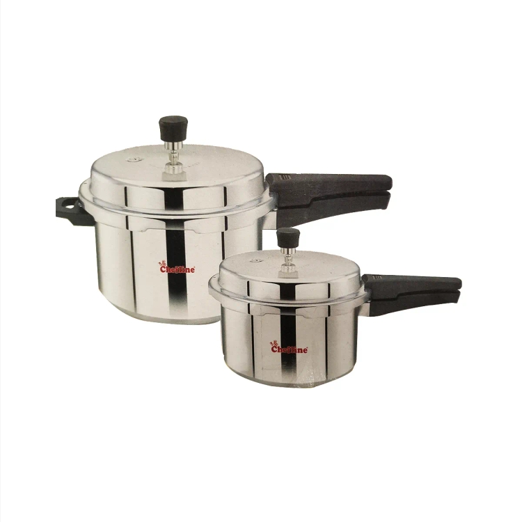 Chefline Aluminium Pressure Cooker 5+3ltr 2Lids