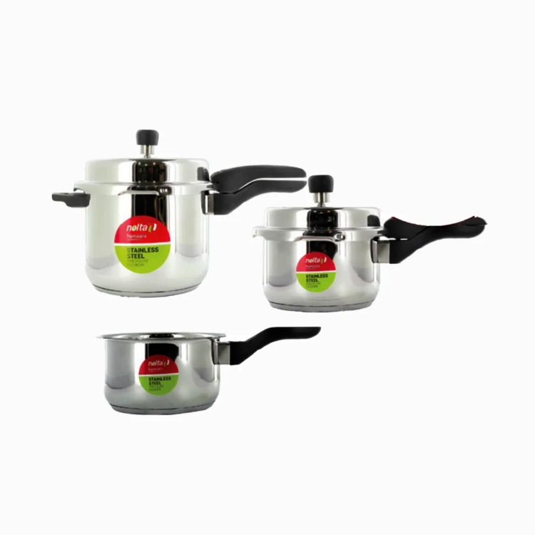 Nolta StainlessSteel Cooker Delight  5+3+2 Combo