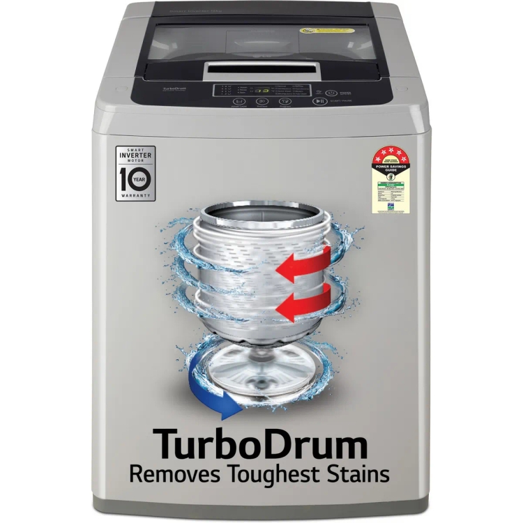 LG 7.5 kg Fully Automatic Top Load Washing T75SKSF1Z Silver
