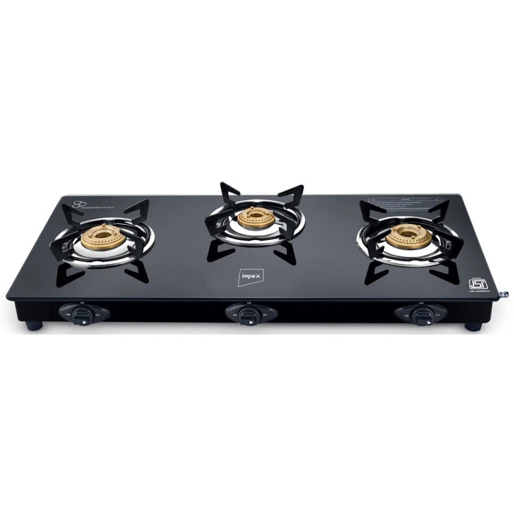 Impex SPECTA 3B NEO Glasstop Gas Stove (3 Burner)