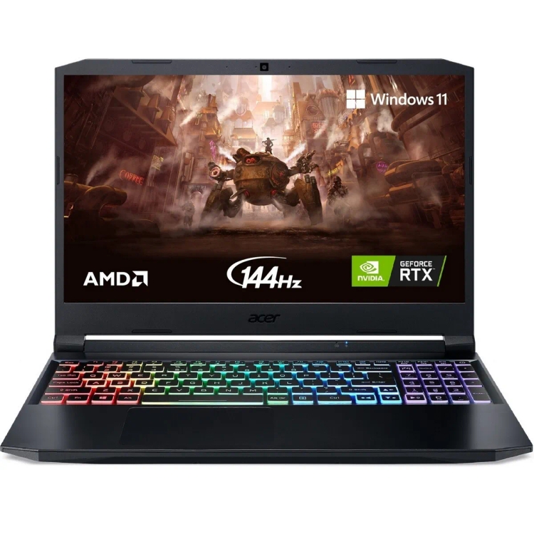 Acer Nitro 5 AMD Ryzen R5-5600H (8 GB/512 GB/Windows 11 Home/4 GB Graphics/NVIDIA GeForce RTX 3050) AN515-45-R23Z Gaming Laptop (39.62 cm (15.6 inch),2.2 KG,Black)
