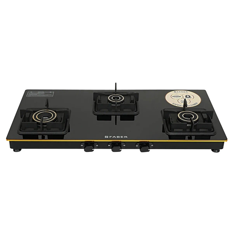 Faber Prince Plus Toughened Glass Top Manual Hob (3 Burner)