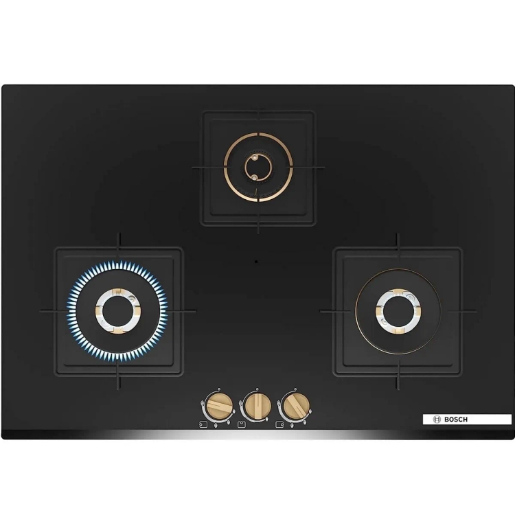 Bosch 75 cm Hob True Brass 3D PND7B6G20I  3 Burner