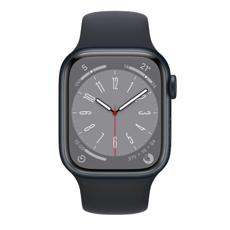 Apple Series 8 45mm Midnight Aluminium Sport Band