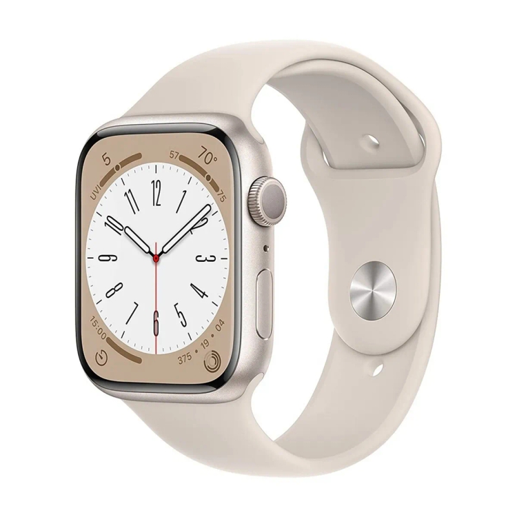 Apple Series 8 GPS 45mm Starlight Aluminium Sport Band