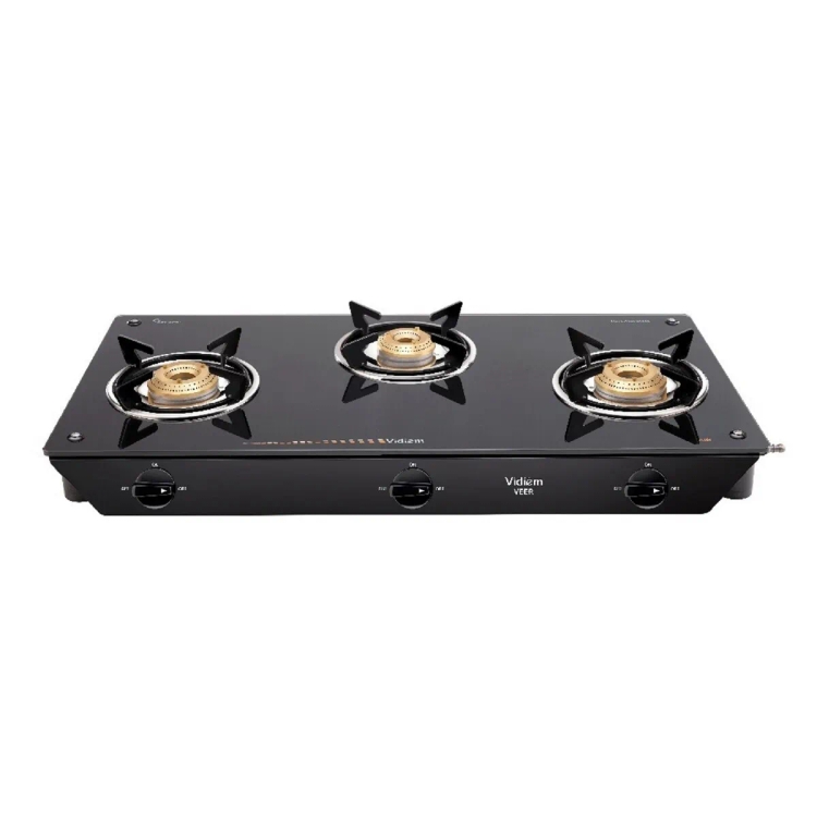 Vidiem Veer 3 Manual Gas Stove  (3 Burners)