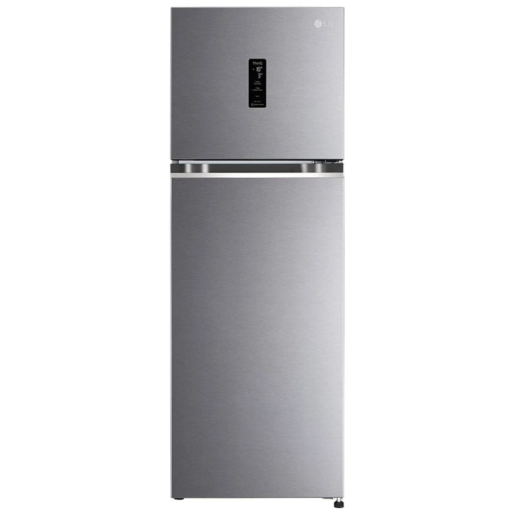 LG Frost Free Double Door Wi-Fi Refrigerator T262TPZX Shiny Steel 246L
