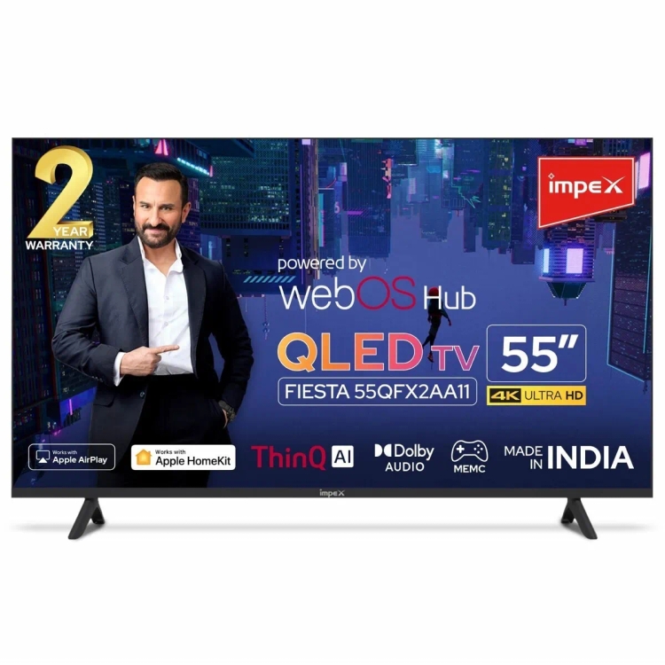 Impex FIESTA Dolby Audio Ultra HD 4K LED Smart WebOS TV 139 cm (55 inch)
